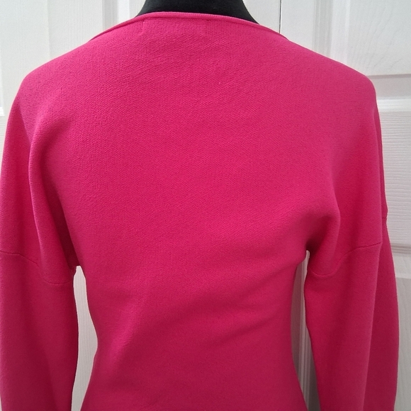 Esteban Cortazar Hot Pink Pullover Sweater Size M - Picture 7 of 12